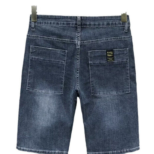 LEE KIDS summer thin denim shorts men's five-point pants loose straight mid-pants casual versatile stretch breeches T693 blue - manufacturer direct sales 28 suggested 90-100Jin [Jin equals 0.5 kg]