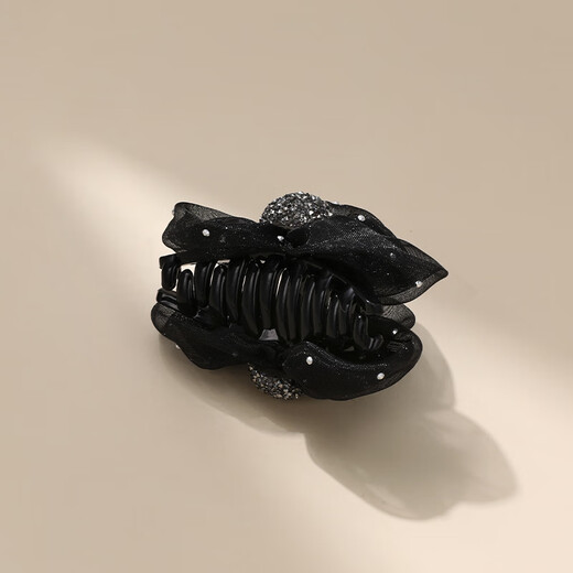 Chimera (CHIMERA) textured gauze flower medium hair grab half-tied shark clip grabber headband female senior girl birthday gift