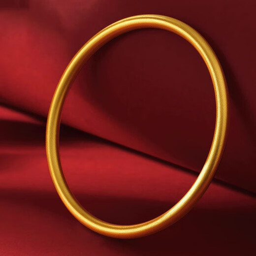 KZD999 pure sand gold jewelry, ancient method inheritance bracelet, non-fading sand gold country trend element circle bracelet for women, 3N ancient method inheritance bracelet, 58 circles, Lao Fengxiang quality