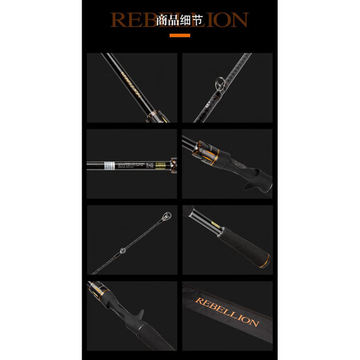 达亿瓦（DAIWA）REBELLION逆霸龙路亚竿鲈鱼竿溪流竿2节钓鱼竿 682ml+fs 203m