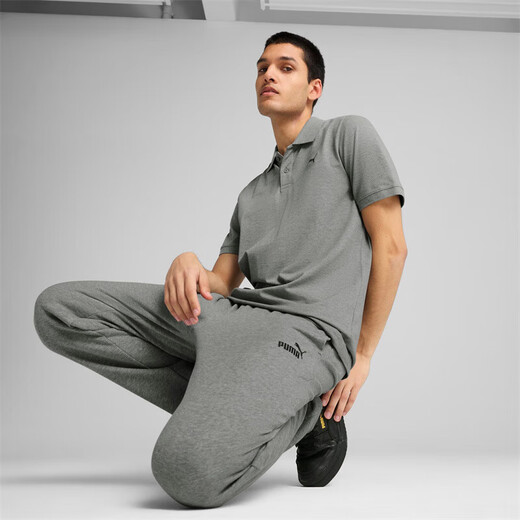 PUMA solid color business short-sleeved T-shirt POLO shirt men's and women's summer sports top 682554