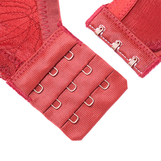 Ordifen [Offre spéciale de compensation] Sous-vêtements pour les femmes sans anneaux en acier, soutien-gorge en dentelle respirant, petits seins rassemblés et récupérer la tasse de poitrines secondaires, Rose Dark Rose XB1502 75A