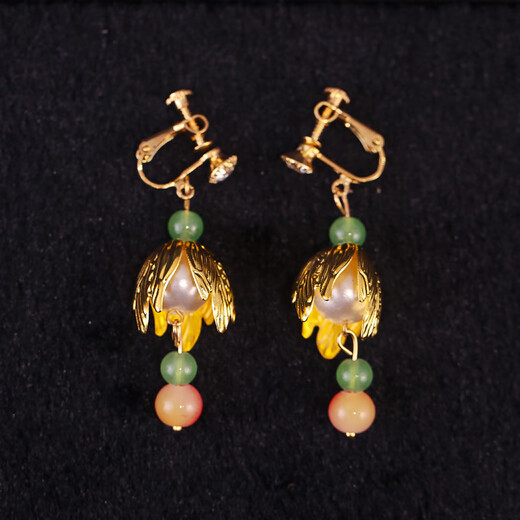 Fujiu Bride Xiuhe Wear Golden Flower Hair Accessories Set Wedding Photo Accessories 2025 New New Chinese Style Accessories Bridal Gold Hair Accessories Set