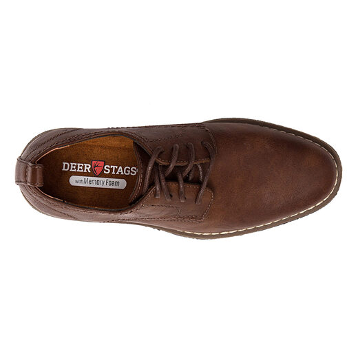 Deer Stags Boys Gabe Oxford Shoes, Brown Zander Brown Zander 3 Big Kid