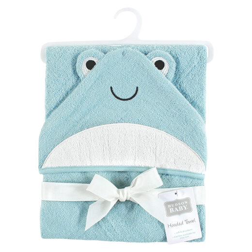 HUDSON BABY Hudson Baby Cotton Animal Face Hooded Towel