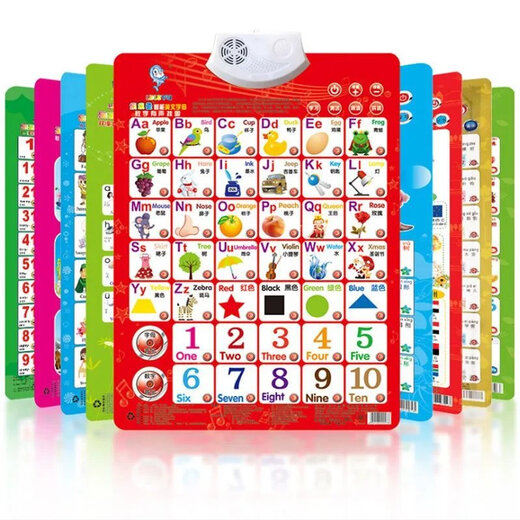Pinyin y matemáticas para niños Artefacto temprano Artefacto de primer grado Carta de aprendizaje Multiplicación Puntos Lectura de la pared de audio Pinyin +1-100