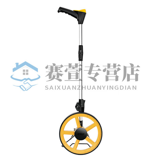 溥畔滚轮测距仪滚尺测量轮高精度测量器机械数显手推式测距小推车 小轮数显(DL9713)+收纳袋+卷尺