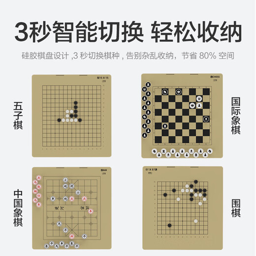 小联猫AI智能下棋机器人 围棋 国际象棋 中国象棋 五子棋四合一 涨棋 陪 下棋机器人[围棋专业版]
