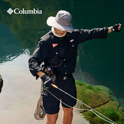 Columbia Outdoor 25 spring and summer new men's fishing series water-repellent dry sports shorts FM5618 010 XL (185/82A)