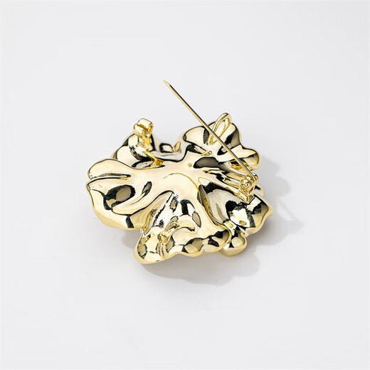 Qlady peony flower brooch, high-end female corsage, fashionable anti-exposure pin, silk scarf buckle, niche cheongsam accessories, birthday gift