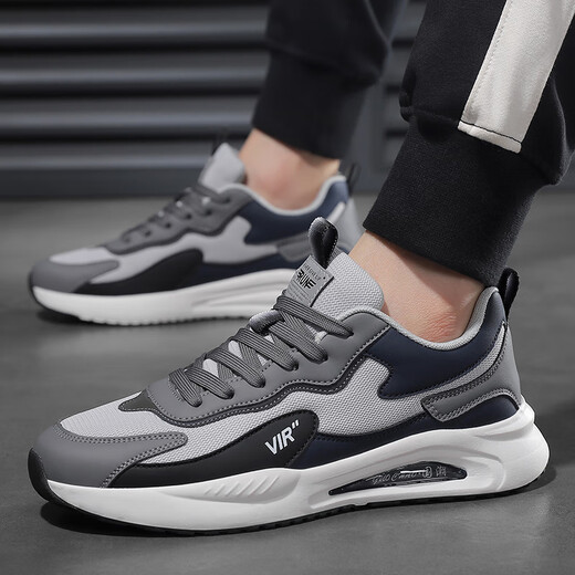 
Special price running shoes for men's shoes, soft sole shock absorption, comfortable daddy shoes casual and versatile summer breathable mesh sports shoes 9908 gray mesh 42