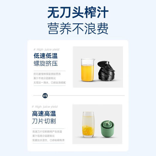 MORPHYRICHARDS original juicer pulp separating juicer household mini small portable multifunctional juicer MR9901 MR9901 light luxury blue