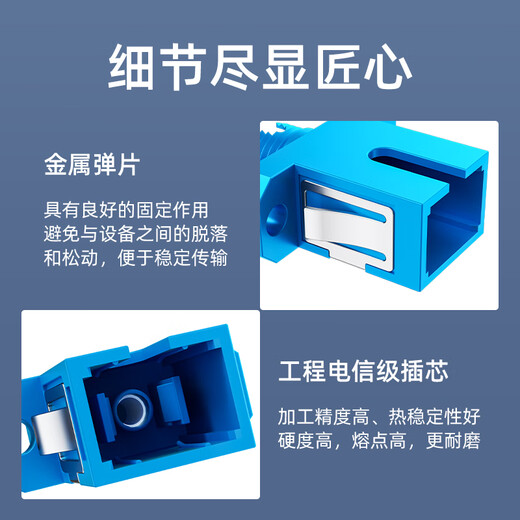 Sai Fiber carrier-grade optical fiber coupler FC/SC interface docking adapter simplex adapter fiber flange docking connector single-mode jumper compatible extension connector