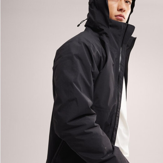 始祖鸟（ARC'TERYX）【包税】始祖鸟男Ralle防风防雨棉服/中长款派克棉服X7375/X7371 INSULATED 黑色Black X7371 【 L