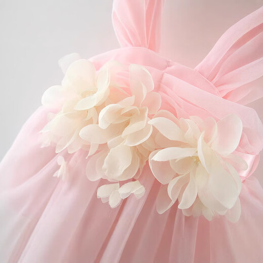 Luanquexiang one-year-old girl's clothing children's clothing girls summer suspender dress vacation dress children's baby flower fairy dress light green one-year-old girl's clothing 73 CM