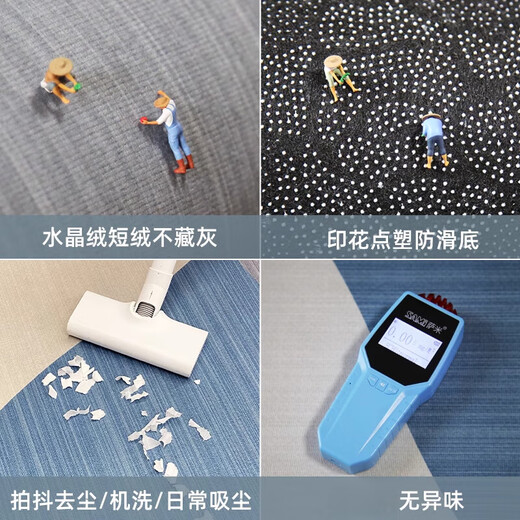 Carpet Living Room 2025 new style free washable wiping sofa floor mat bedroom feeling household light luxury waterproof tea table blanket Simple number 15601 1 piece 150*200CM (no curling edges and no disconnection)