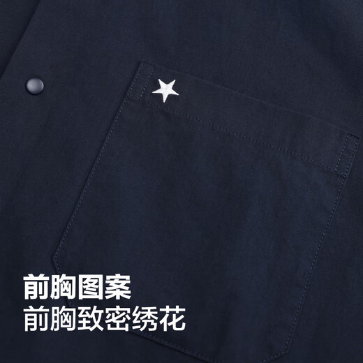 Converse [New Summer Product] Converse Converse Offical Herren arbeiten Kurzarm Hemd Laminierte Jacke MCH601 MCH601-695 m