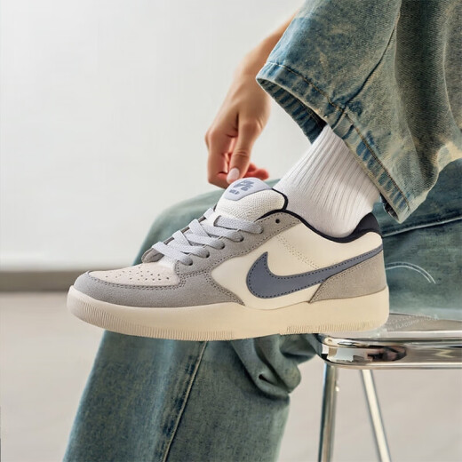 Nike (Nike) Herrenschuhe, 25 Sommer neue Sportschuhe, modische Leinwandschuhe, SB Retro atmungsaktive Freizeitschuhe, Männer [hauptsächlich neue Produkte empfohlen] 141-coole grau-blaue/Show-Fotos, um 10 41 zurückzugeben (innere Länge 260 mm)