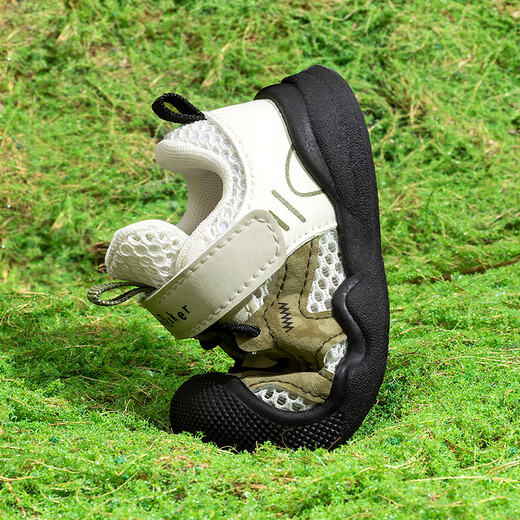 Tombeck zapatos para niños para niños para niños para zapatos de malla de primavera y verano para zapatos de bebés para zapatos funcionales suaves para zapatos para niñas para verde militar 18