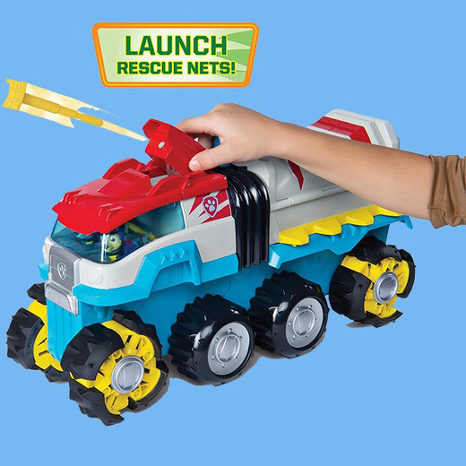 汪汪队立大功（PAW PATROL）汪汪队立大功恐龙救难阿奇电动四驱变形越野巡逻车玩具 汪汪队16794豪华恐龙四驱车