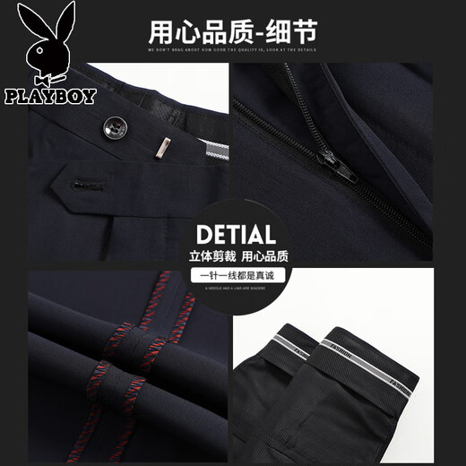 花花公子高档桑蚕丝免烫西裤男夏季垂感薄款男士休闲裤中老年爸爸西装裤子 LD6621#富贵灰 36 腰围2尺9