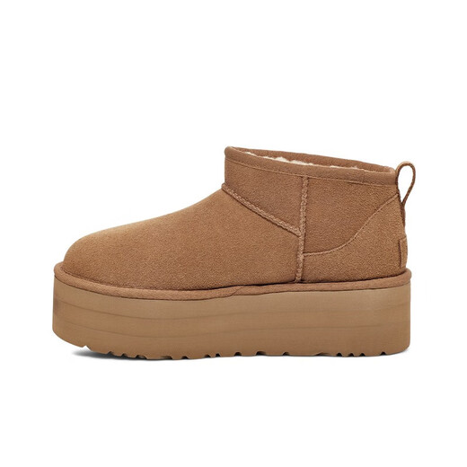 UGG Winter Women's Classic Mini Solid Color Thick Sole Warm Casual Short Snow Boots 1135092 CHE Maroon 38