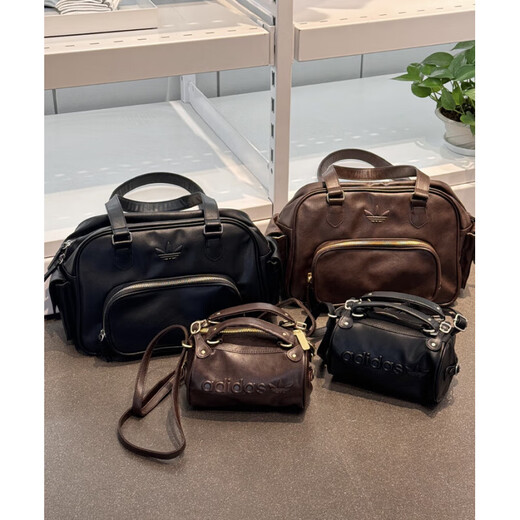 Adidas Clover Sports y casual Retro PU One Hohorbody Crossbody Handbag JVJV Funcionario oficial Auténtico Black JV9276