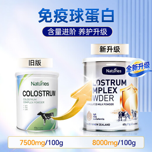 
Neiss New Zealand original imported beef colostrum milk powder with human immunoglobulin children's adult whey lactiflorin 4 cans [4 months]