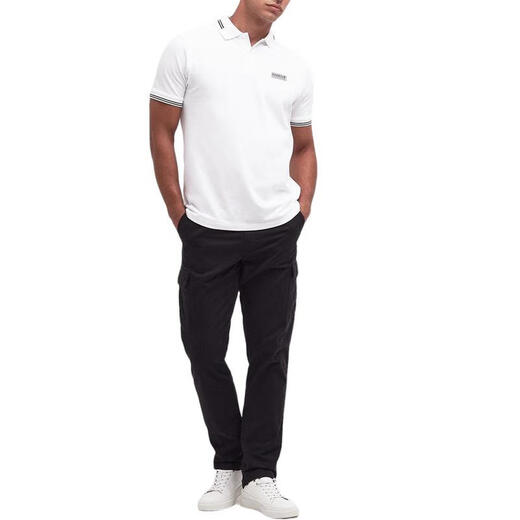Barbour Luxury Clothing Men's Short à manches à manches classiques MML1381-WH11 2024 Nouveau style blanc One Size m