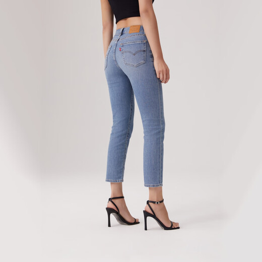 Levi's Shopping Mall Ice Cool Series 25 Summer New Women's 724 High Waist Slim Straight Jeans 18883 000 27 (28)