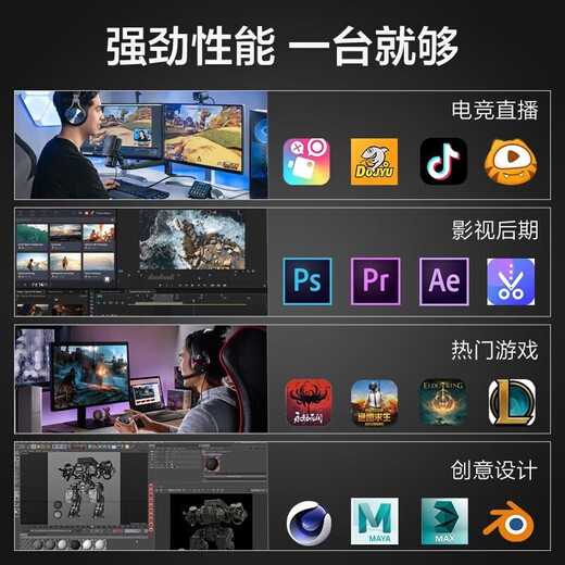 MSI Family Bucket Ryzen R7 7800X3D 5060Ti/5070/5070Ti/5080 eSports Game Live Assembly Computer Design Rendering AI Local Deployment Desktop Configuration 1 7800X3D | Cardless Solution