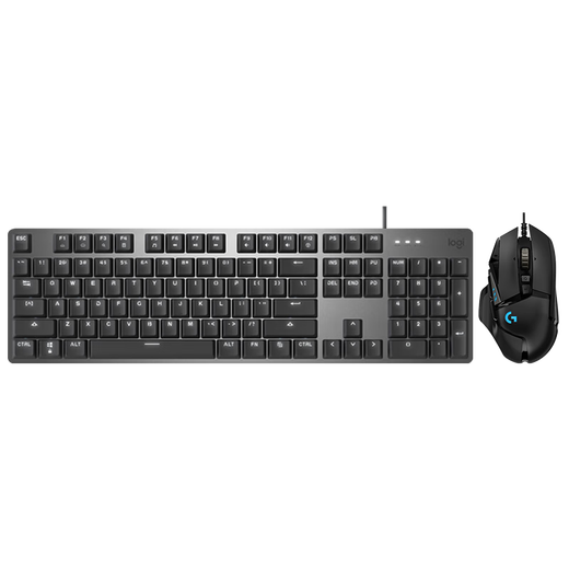 Logitech G502 Hero Wired Keyboard und Mausspiele Maus K845 Kabelgebundene Gaming Mechanische Tastatur E-Sporttastatur und Maussatz G502 Hero+K845 Blaue Achse