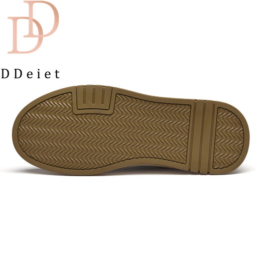 DDeiet brand men's shoes 2026 new style comfortable thick sole increased casual leather shoes men's sports versatile genuine leather sneakers for men brown brand men's shoes 41 (255mm) leather shoe size