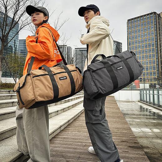 New short-distance travel bag for women lightweight hand luggage wet and dry sports gym bag for men large capacity training bag khaki