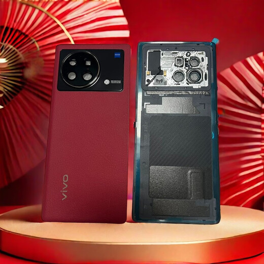 适用VIVOXfold原装后盖拆机99新原厂手机素皮电池盖外壳后壳后屏 xfold/xfold+原装后盖素皮蓝色
