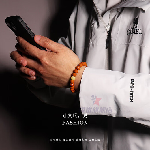 Yingyou Fidelity Seiko Beeswax Amber Old Type Barrel Beads Separate Beads Loose Beads Top Beads Star and Moon Rudraksha Crystal DIY Accessories Seiko Full Honey Model Old Type About 6+mm Single Uncertified