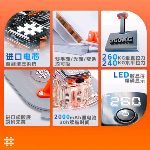 Ishii Electric Verre Aspiration Tup Vacuum Tile Plafond Aspiration Automatic Gas Regénation et fort Affichage numérique Intelligent Strong Intelligent Ishii SC-702