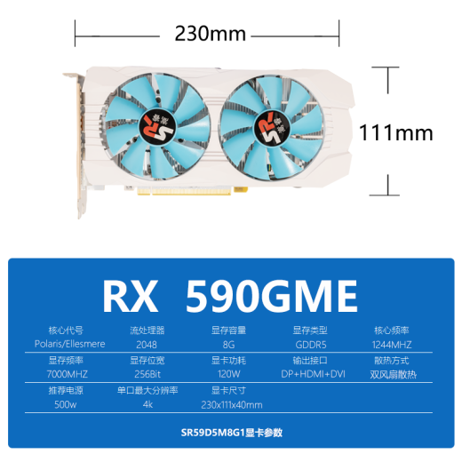 Songrui Gaming Graphics Tarjeta RX580 RX590 GTX1660TI GTX1050 CARIDA DE GRÁFICOS INDEPENDIENTES NUEVOS GAMING ESPORTORES DE ESPERA DE BLOOK NEGH