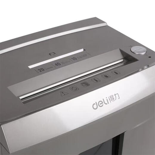 Deli 9905 Papier Shredder Office Speziales Gewerbedokument Crusher Paper Großes Elektromapier Shredder 10 Blätter 60 Minuten Deli 9905 Papier Shredder-Schwarz Grau