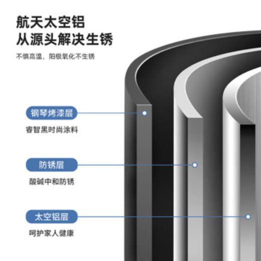 Xinpei space aluminum bathroom square storage rack without punching bathroom washbasin wall-mounted kitchen storage storage