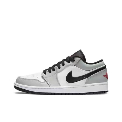 Air de pura pura yuan de Clenience Qiao1 AJ1 zapatillas de baloncesto de alto nivel AJ Midnight Blue Low Ash Men's Board Zapatos AJ1 Black-Black Red Toe Nike 42