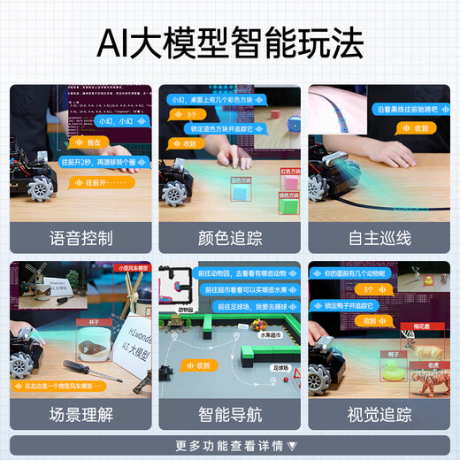 幻尔AI大模型树莓派5小车MentorPi阿克曼ROS2智能3D深度视觉激光雷达建图导航开源python编程机器人 MentorPi入门版/阿克曼底盘 树莓派5（无主板无SD卡）