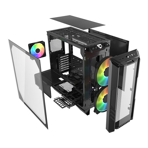 Cooler Master HAF500 white/black EATX mid-tower computer case 2x20ARGB fan/graphics card fan/dual 360 water cooling position/Type-C3.2/5090 HAF500 black