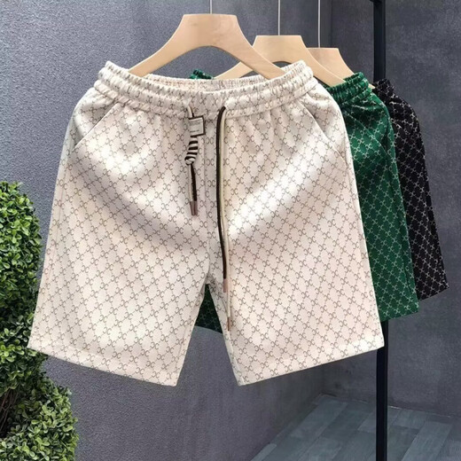 S.SOFEA短裤男潮牌夏季新款运动休闲美式字母卫裤百搭 X838-黑色 M
