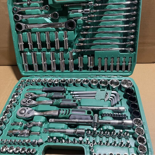 150 Automatische Reparaturwerkzeuge Set Sleeve Wrench Combination Tool Reparaturwerkzeug Reparaturwagen 21672 Zahnautomatik Reparaturqualität