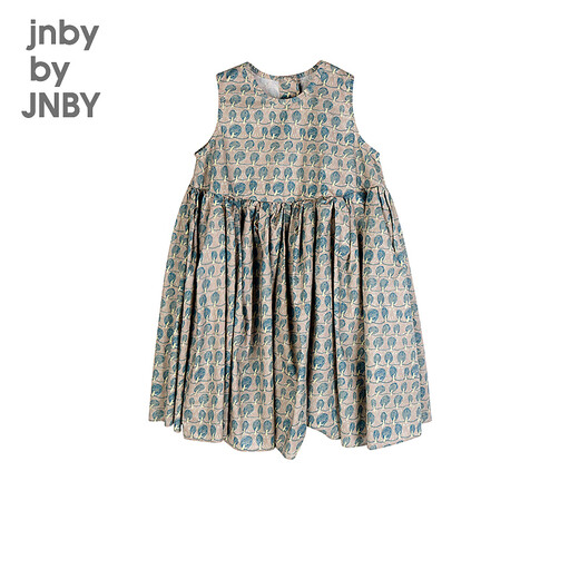 
jnby by JNBY Jiangnan cloth children's clothing cotton poplin sleeveless dress original pattern summer girls children 1O5G13950 673/gray powder 120 cm