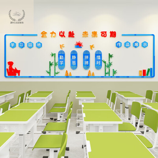 LNGA LANDGRE教室布置装饰班级走廊文化墙贴建设小学初中学习园地作品展示贴纸 1049款 大