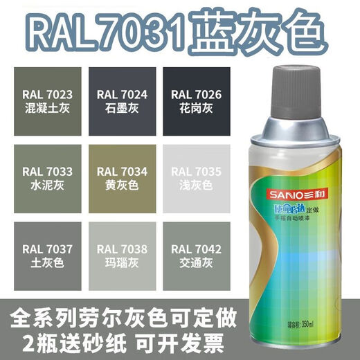 7035 Selbstbemalte Raul Ral7000/7011/7016/7024/7031/7032/7037/703 Ral7011 Eisengrau