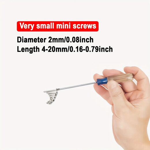 Yongli Shang M2 silver carbon steel nickel-plated flat head cross countersunk head self-tapping screws M2 screw set 800 pieces