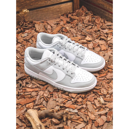 Nike (Nike) 618Dunk Low Retro Retro Retro Grey et Blanc Low Top Anti-Slip Us Usistant Board Shoes DD1391-103 Flag officiel DD1503-103 37.5 Identification du support